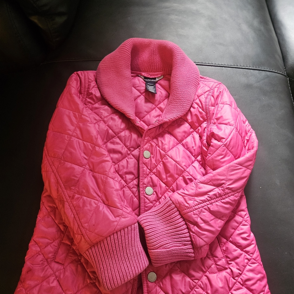 Ralph Lauren Vibrant Pink Quilted Jacket